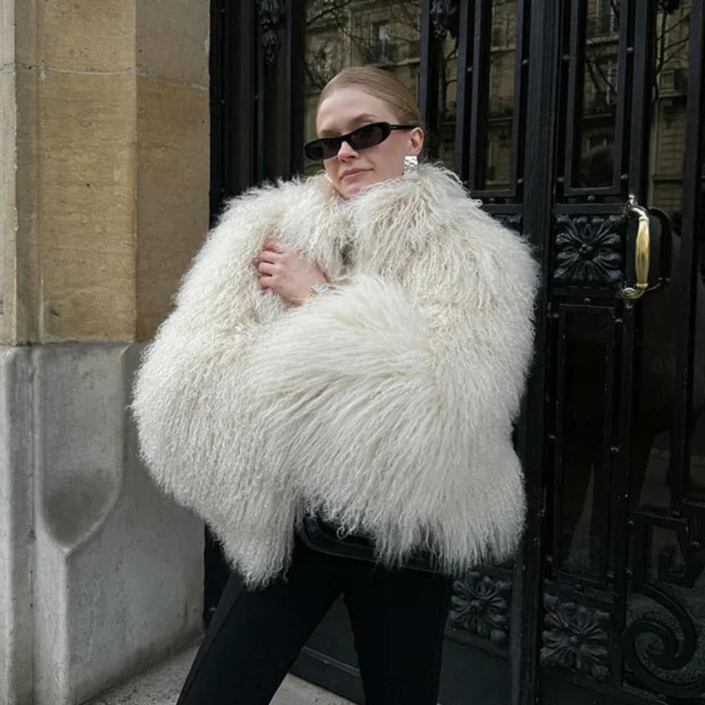 Imitation Short Beach Wool Women Fox Fur Coat New Autumn Winter Warm Fur Coat Faux Temperament Elegance Women for Coat