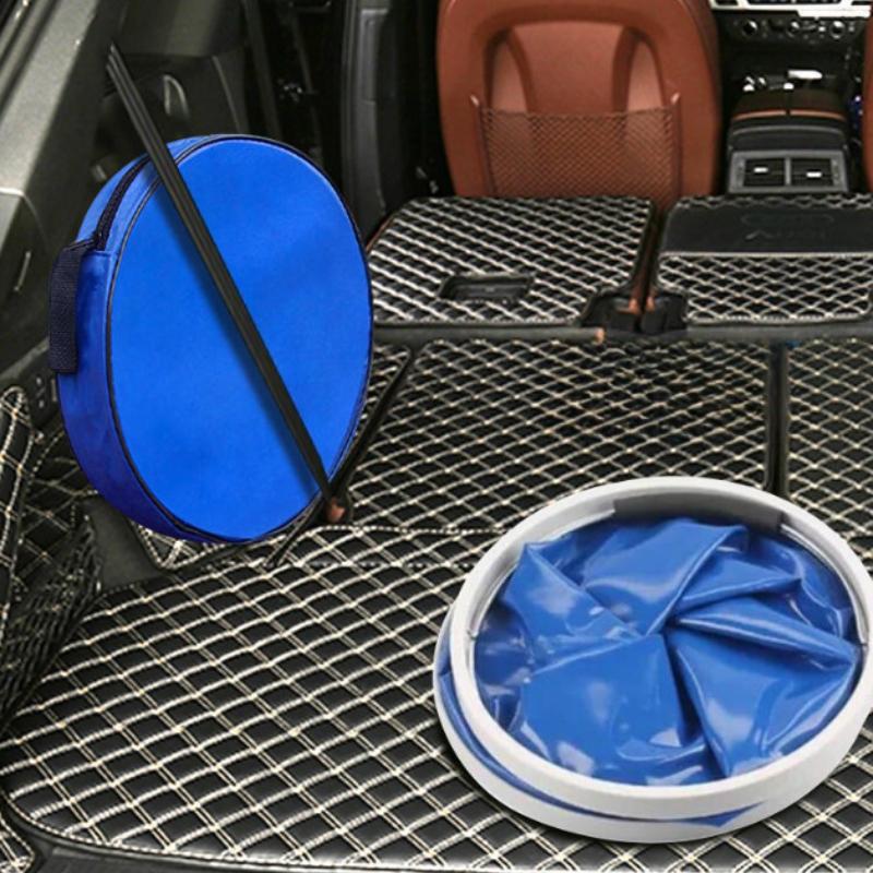 Multifunctional Folding Bucket Fishing Water Telescopic Cage Portable Car Wash Bucket Outdoor Trash Can Fishing Equipment