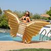 Angel Wing Inflatable Glitter Pool Float Butterfly Float Gold Water Float Wholesale
