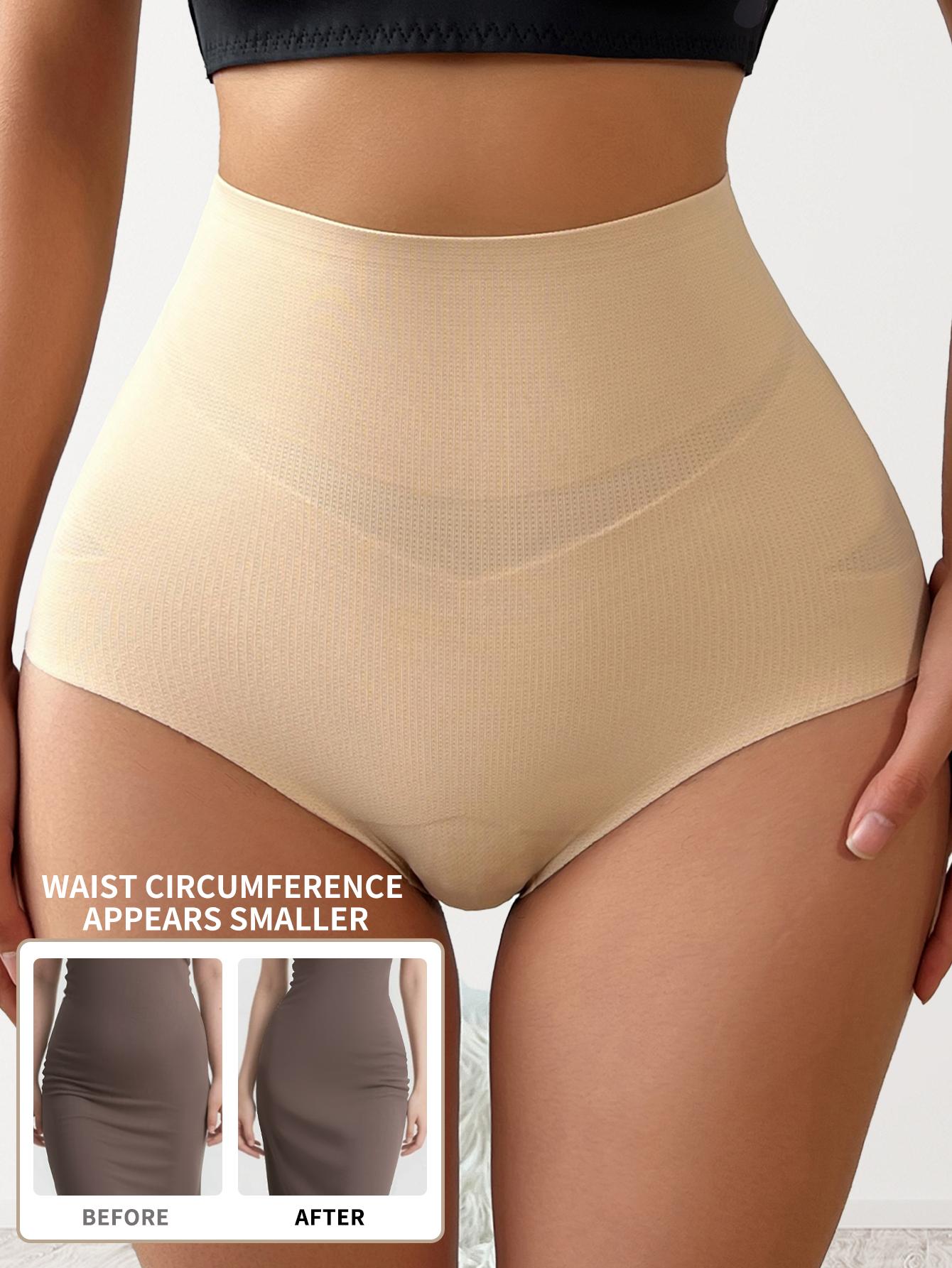 Private Label Women High Waist Control Panties Padded Butt Lifting Tummy Slimming Seamless One Piece Body Shaper Invis S абрикосовый