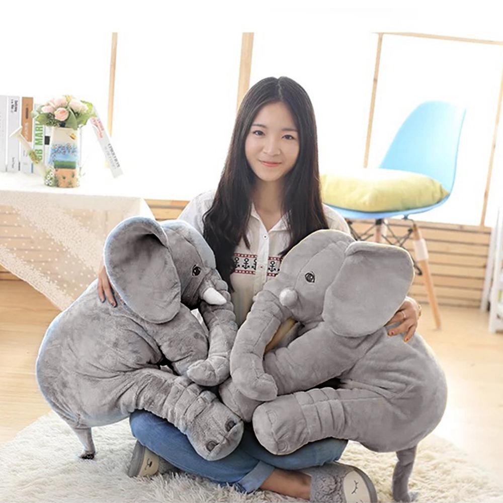 large stuffed elephant pillow