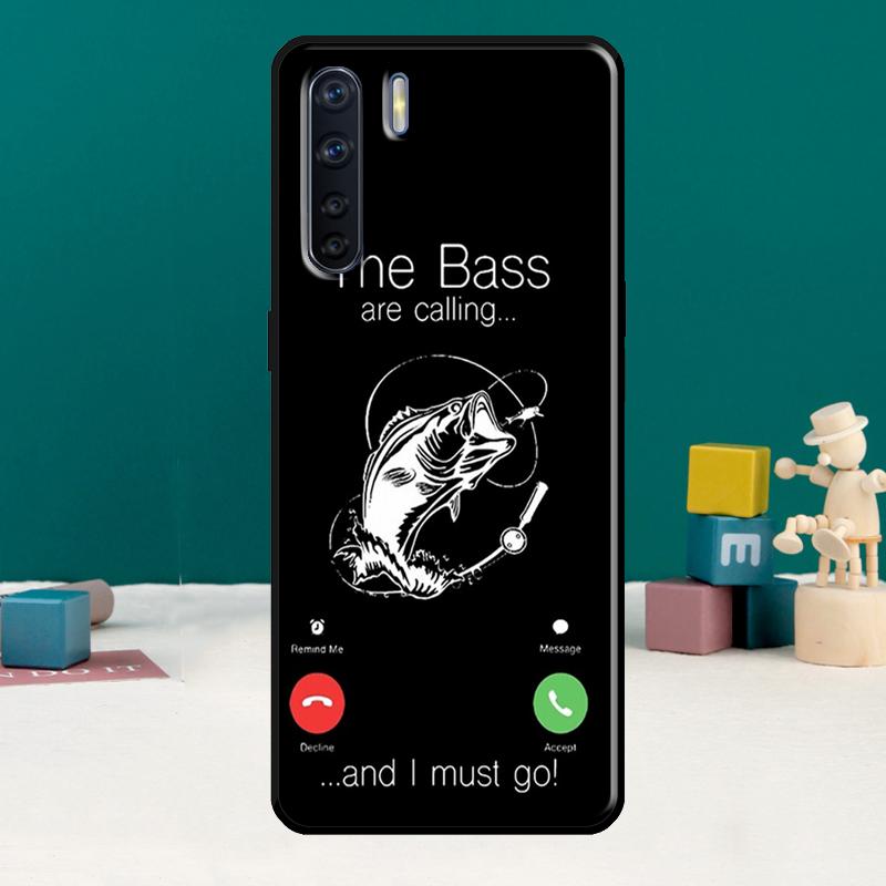 Carp Fish Fishing rod Hook Phone Case For Oppo A17 A18 A38 A58 A78 A98 A79 A40 A60 A80 A16 A76 A96 A15 A74 A94 A54 A77