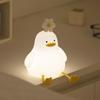 1 Stück Süße Ente LED Nachtlicht USB Wiederaufladbar Nachtlichter Silikonlampe Touch-Schalter Kinder Kinderzimmer Dekoration Geburtstagsgeschenk