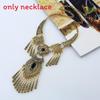 Ethnic Style Simulation Gemstone Decoration Women Necklace With Design Tassel