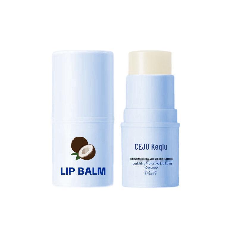 Ceju Orange Coconut Lip Balm: Moisturizes, Hydrates, Reduces Lip Lines, Prevents Dryness, Lip Mask for Students