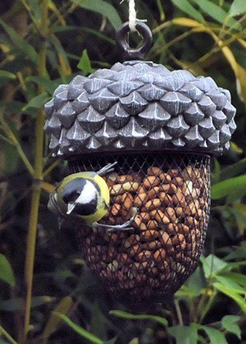 Bird Feeder - Esschert Design - Acorn - Polyresin - Metal - Outdoor