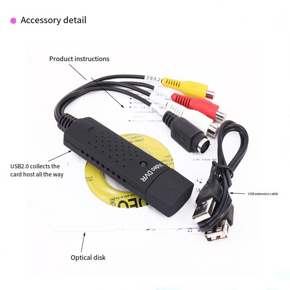 Schedule Recordings USB 2.0 Video Audio Converter Video Capture Card