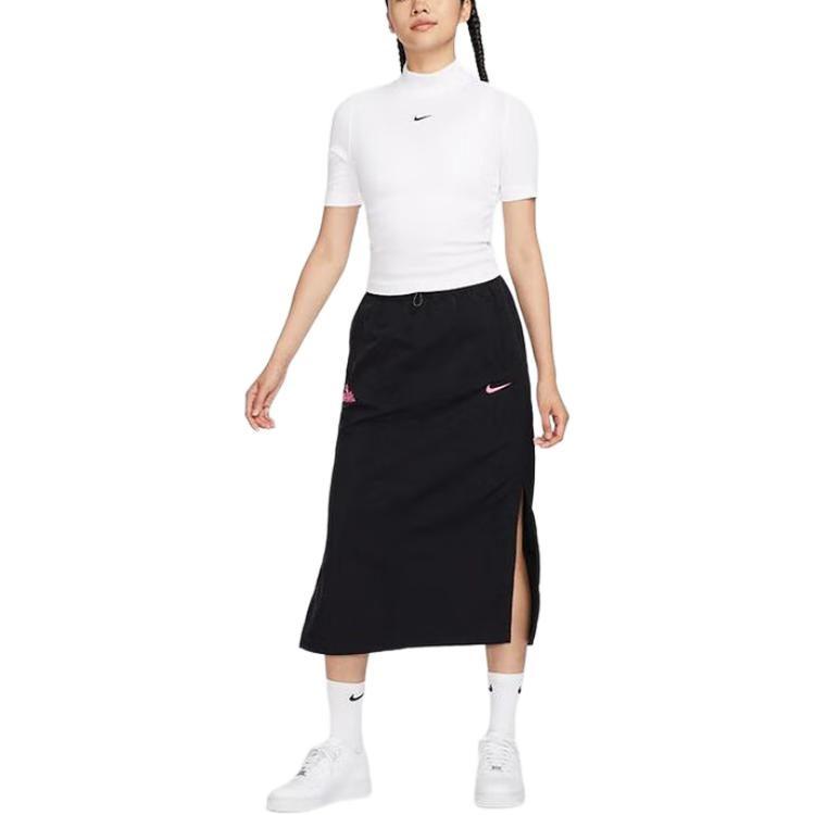 Nike Casual Long Skirt Women's Black HM4623-010