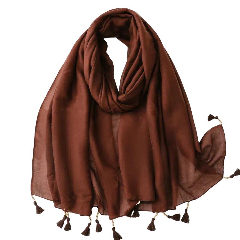 Lightweight Women's Sunshade Scarves,cotton and Linen Air Conditioning Sun Protection Beach Scarves Summer Shawl