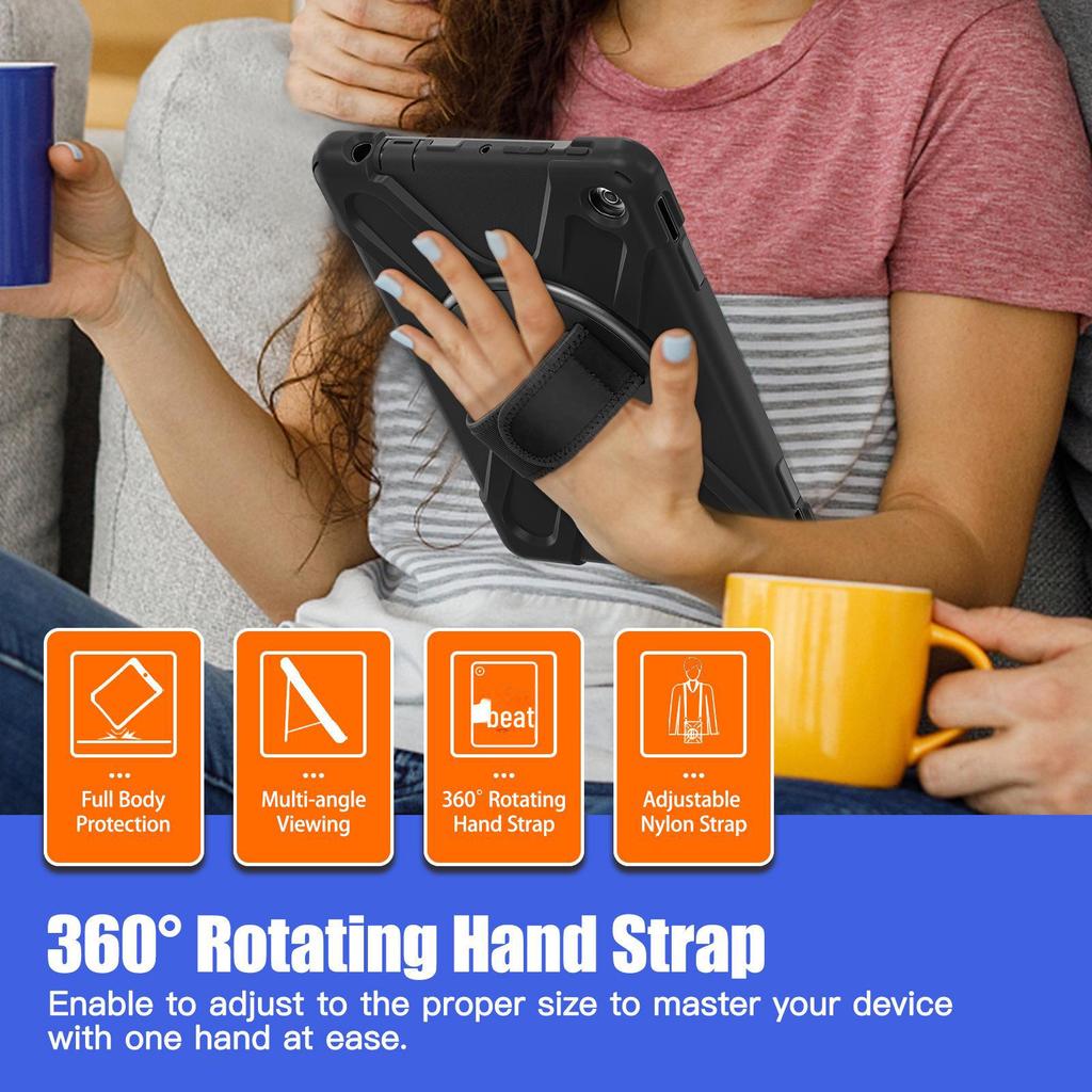 2023 Kindle Fire HD 10 Anti-Drop 3-in-1 Silicone Protective Case