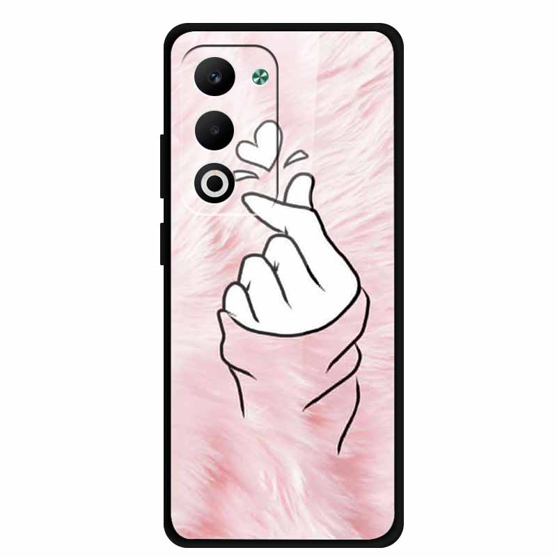 Glass Back Cover For Oppo A5 5G 2025 Phone Case 6.67" Hard Tempered Glass Case For Oppo A5i Pro 4G Case A5iPro Soft Bumper Shell