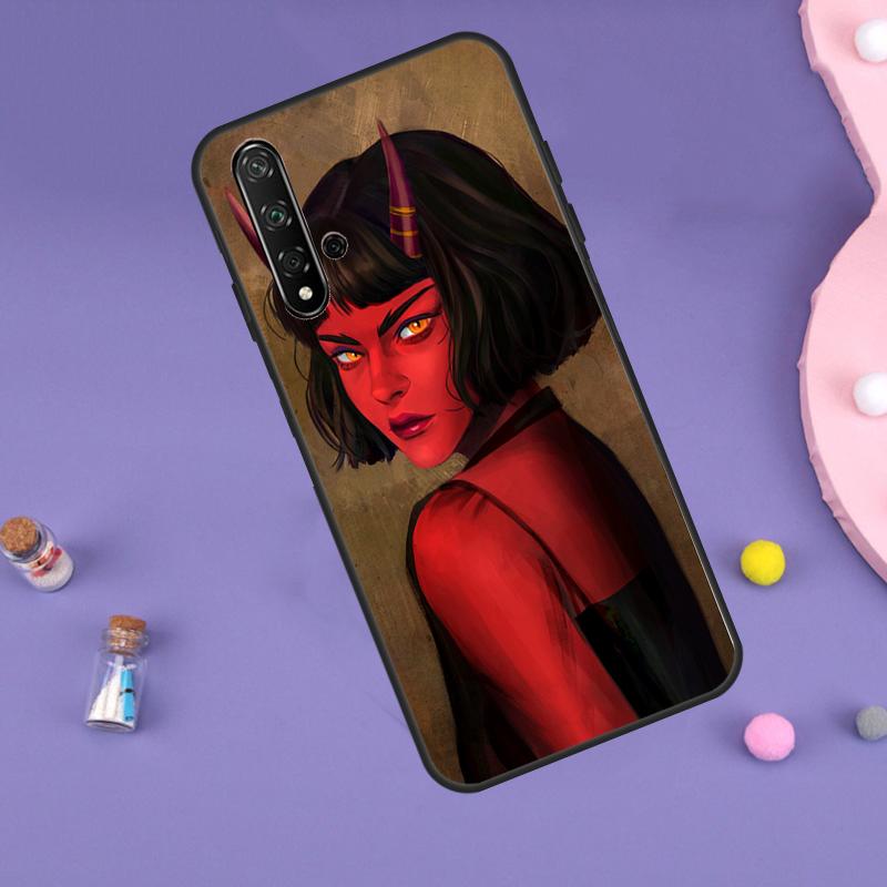 Devil Woman For Huawei Nova 10 9 SE 3i 7i 8i 11i 12i Y60 Y61 Y70 Y72 Y73 Y90 Y91 P20 P30 P40 Lite Case
