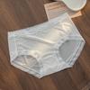 Female Summer Ultra Thin Ice Silk Naked Breathable Antibacterial Cotton Crotch Waist Non Trace Quick Dry Briefs