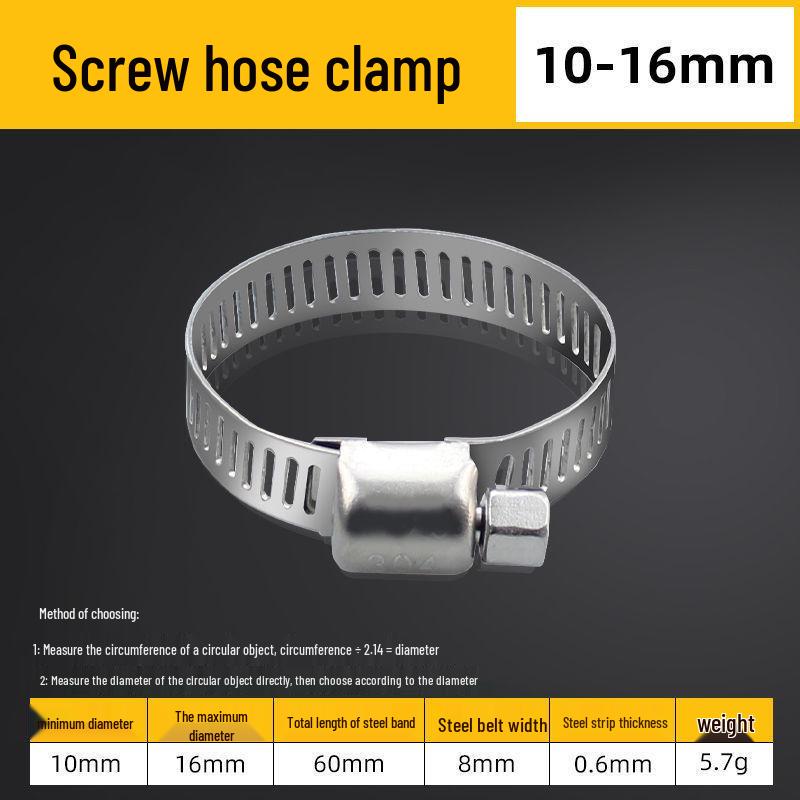 

Stainless Steel Water Pipe Clamp Buckle - Strong American/Chinese Style Optional No Specification