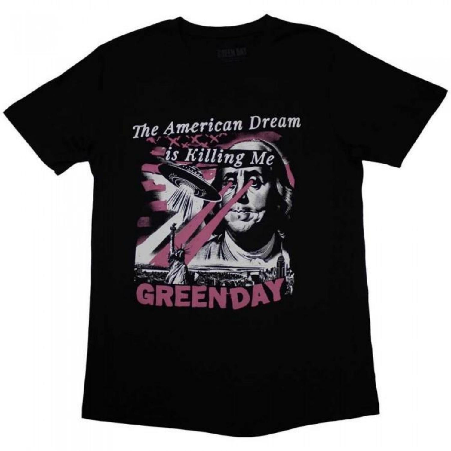 Green Day Unisex Adult American Dream T-Shirt S чёрный