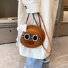 Bag female cute new fashion personalized shoulder bag cotton and linen woven straw bag niche versatile messenger bag