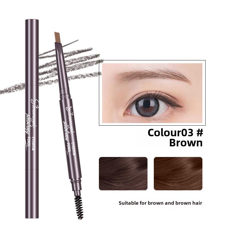 Maioli Dual-Head Rotating Eyebrow Pencil: Waterproof, Sweat-Proof, Long-Lasting, Non-Smudge.