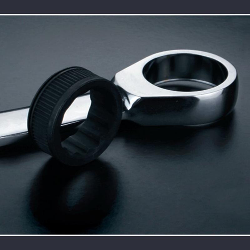 Ratchet Socket Wrench 8-18mm Short Handle Ratchet Wrench Hand Repair Tool Reversible Combination Single Wrench