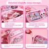 Student Pencil Case Double-layer High-value Pencil Case Cute Cartoon Large-capacity Pain High-value Style