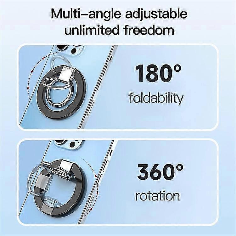 For MagSafe Accessories Magnetic Phone Ring Holder Compatible with iPhone 13/12 Series Adjustable Finger Ring Grip Stand Support 3 2025