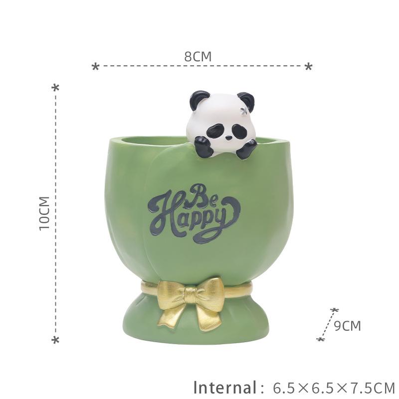 

Cartoon Fleshiness Flowerpot Vase Resin Horticulture Desktop Cute Animal Windowsill Garden Decoration Originality Simple Gift