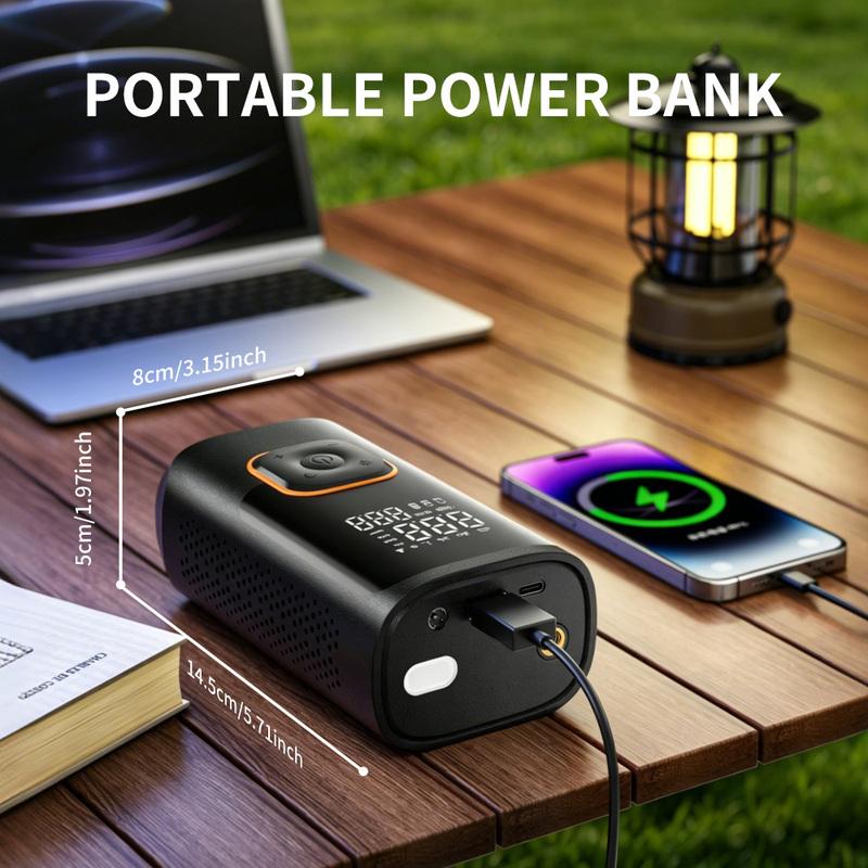 YIJU Car Portable Tire Inflator Cordless Fast Electric Air Pump Vehicle Supplies Tire Compressor For Motocycle Bicycle Inflation