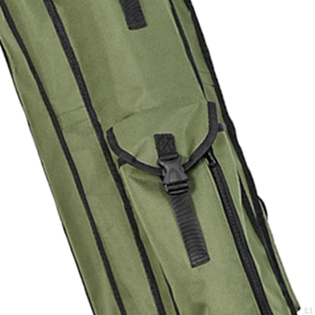 Fishing Bag with Rod Holder Case Holds 6 s Tackle Travel Organizer