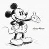 Disney Poster Mickey Mouse 30cm X 30cm Made In Japan Dsn-0146