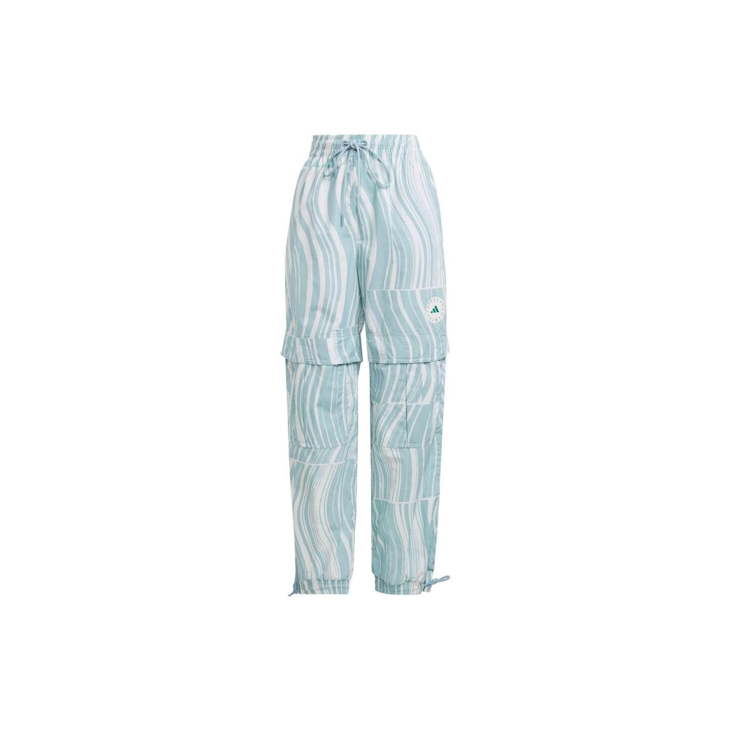 (WMNS) adidas By Stella McCartney Truecasuals Printed Track Pants Blue White Women s HT1103 S