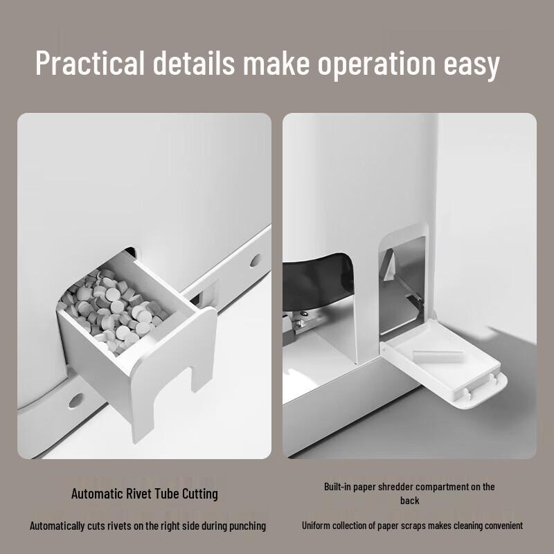 Deli 400-Page Manual Accounting Binding Machine CN Plug (adapter Included)