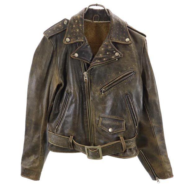 RRL leather jacket Black series Talon Zip Men's Used