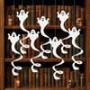 Spooky Festival Party Supplies 8 Pcs Halloween Hanging Ghost Swirl Decoration, White Ceiling Decoration Swirls Streamers for Home Office Haunted House