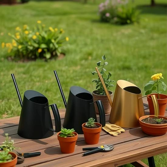 Nortic Retro Stainless Steel Long Spout Watering Can for Indoor Plants