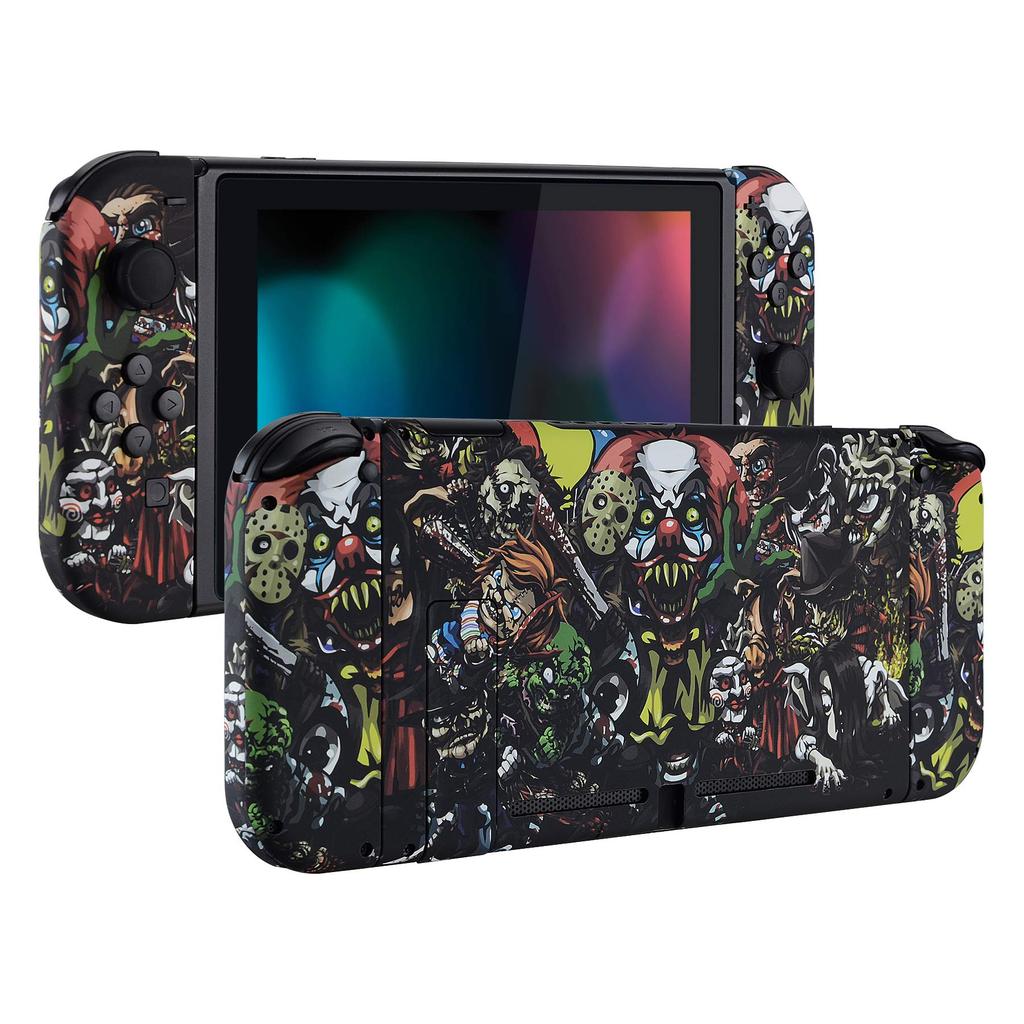 Comes with Back Plate for eXtremeRate Switch Patterned Custom DIY Replacement Case Shell for Holder Handle Controller Housing for and Full Button Set