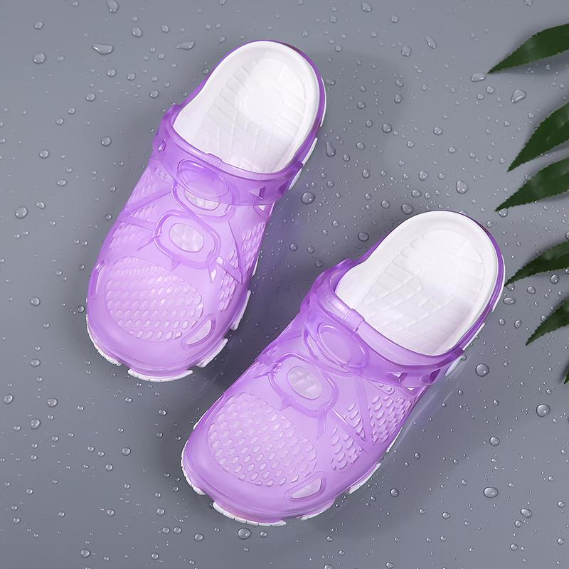 Women Sandals Flip Flops Flat Shoes Hole Shoes Beach Quick Dry Water Shoes Summer Beach Sandals