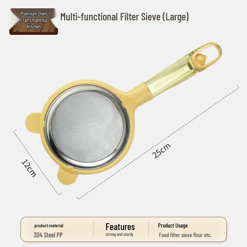 304 Stainless Steel Handheld Mesh Sifter