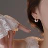 Barockperlen-Ohrstecker mit Perlen: Retro-Design mit doppeltem Trage-Stil