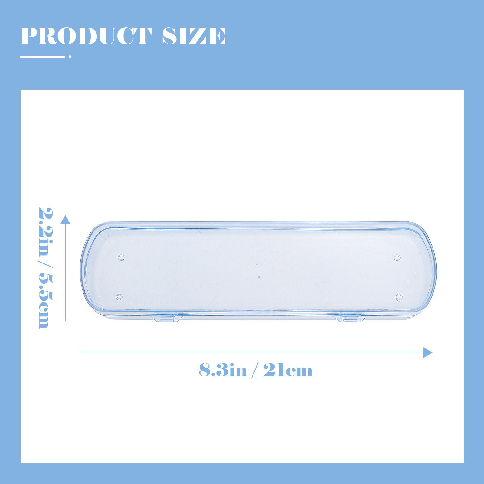 

4Pcs Portable Toothbrush Container Travel Toothbrush Holder with Good Airtightness for Business Picnic Trips Reliable Buckle