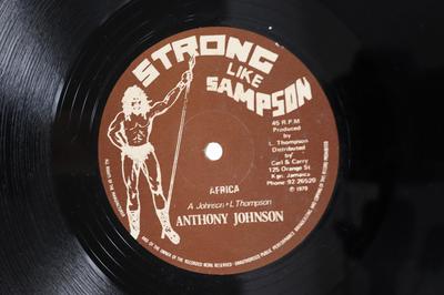 12-Zoll Schallplatte ANTHONY JOHNSON JAH THOMAS Afrika Stereograph Stil LT109 STARK WIE SAM 1979 UK Reggae Ska Dub Gebraucht