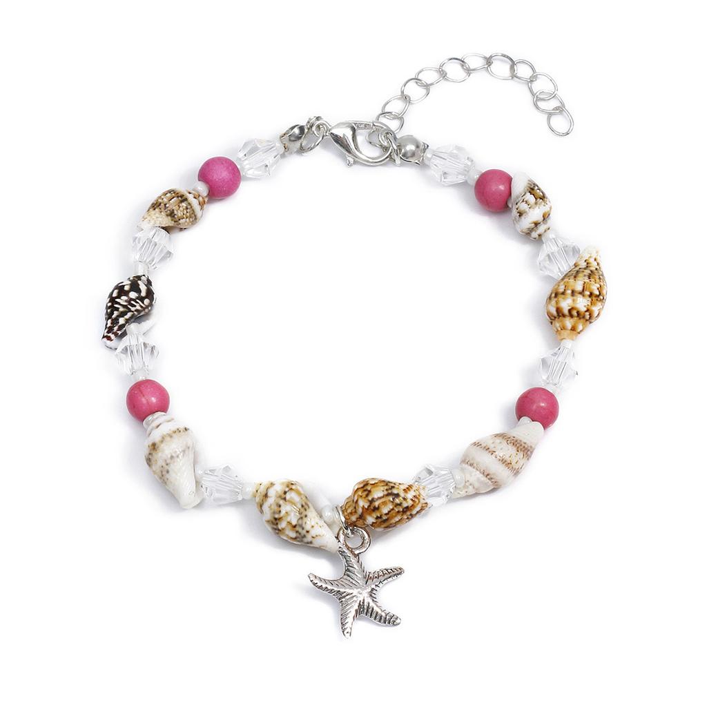 Summer Beach Shell Starfish Summer Beach Anklets for Women Tortoise Ankle Bracelet On Leg Girls Barefoot Handcraft Chain Jewelry