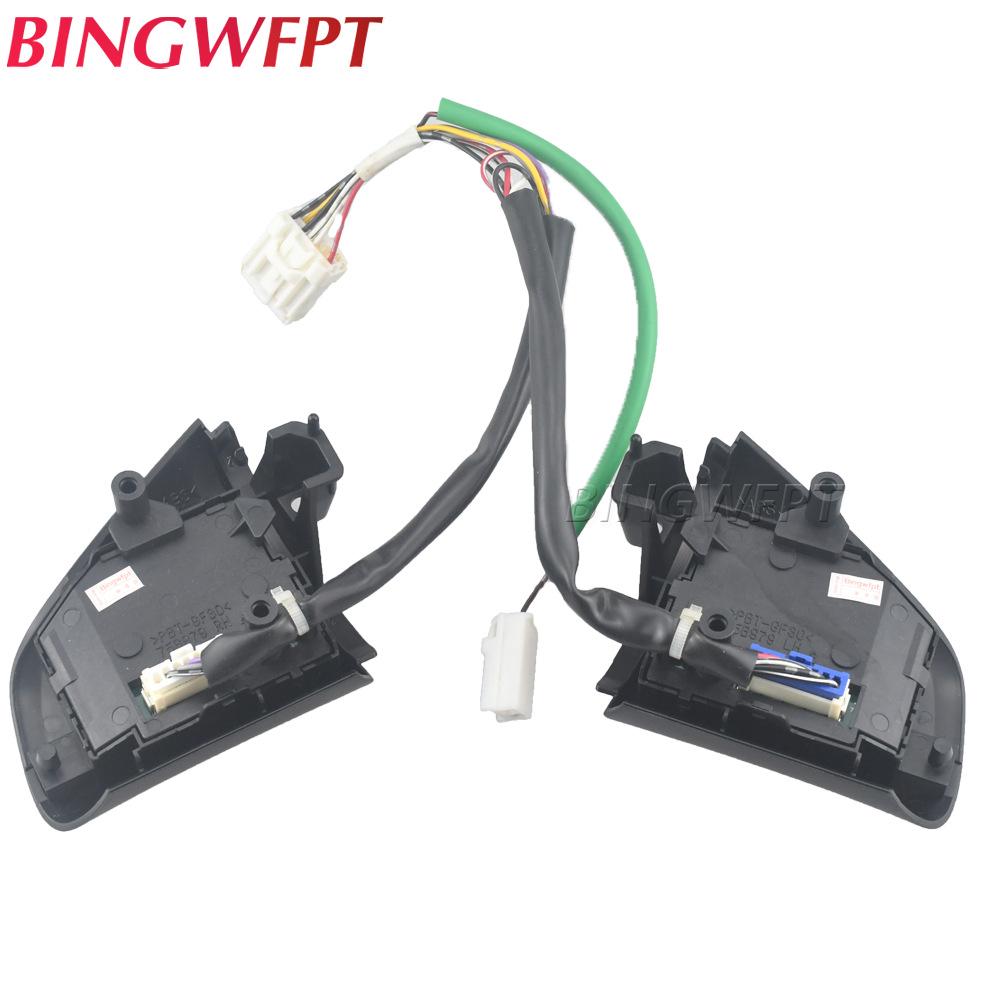 Compatible Multifunction Steering Wheel Audio and Cruise Control Switch for Mazda 3, CX-7, and Axela