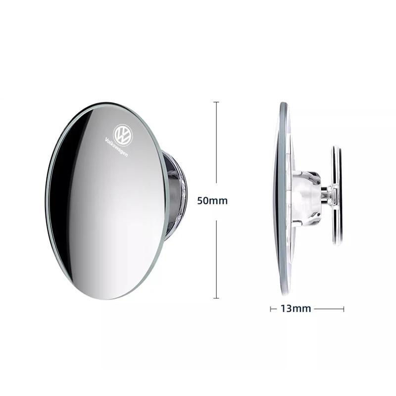 2025 Hot 2Pcs Car Rearview 360 Degree Adjustable Wide Angle Small Circular Mirror For Volkswagen Tiguan R-Line Polo Jetta T5 GTI