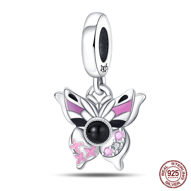 Original 925 Prata Esterlina Cor Mágica Camaleão Luminoso Série Charme Contas Adequado Ajuste Pulseira DIY Jóias Presentes