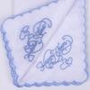 Embroidery Cotton Square Handkerchief Wedding Party Favor Decorative Kerchief for Bride Wedding Gifting Packing Use