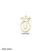 Creative Cartoon Insect & Plant Shaped Electroplated Paper Clips for File Organization