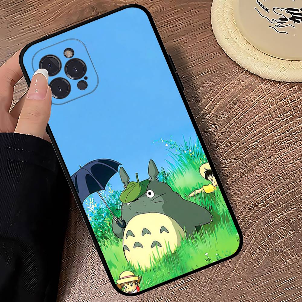 Cartoon Clear Case For-T-T-TotoroS Phone Case For Iphone 17 16 15 16e 14 13 12 11 Pro Max Plus Case Cover Coque