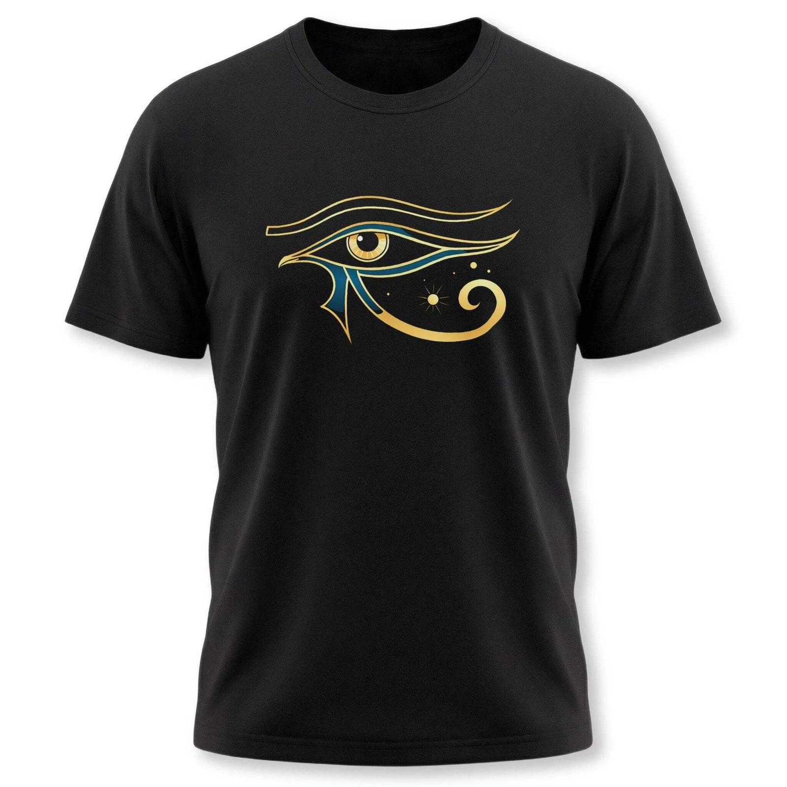 Eye of Horus T-Shirt | Ancient Egyptian God Symbol Graphic Print Tee Shirt L