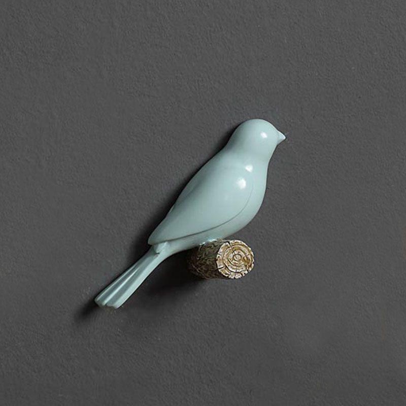 Minimalist Nordic 3D Resin Bird Wall Decoration – Home Ornament