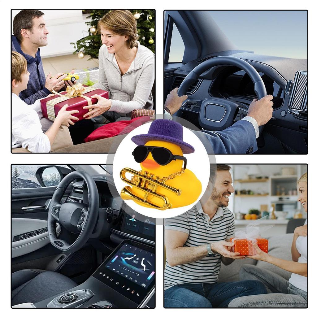 Duck for Car, Not Only As Birthday Gift, Rubber Duck Cling Toy Car Decoration,