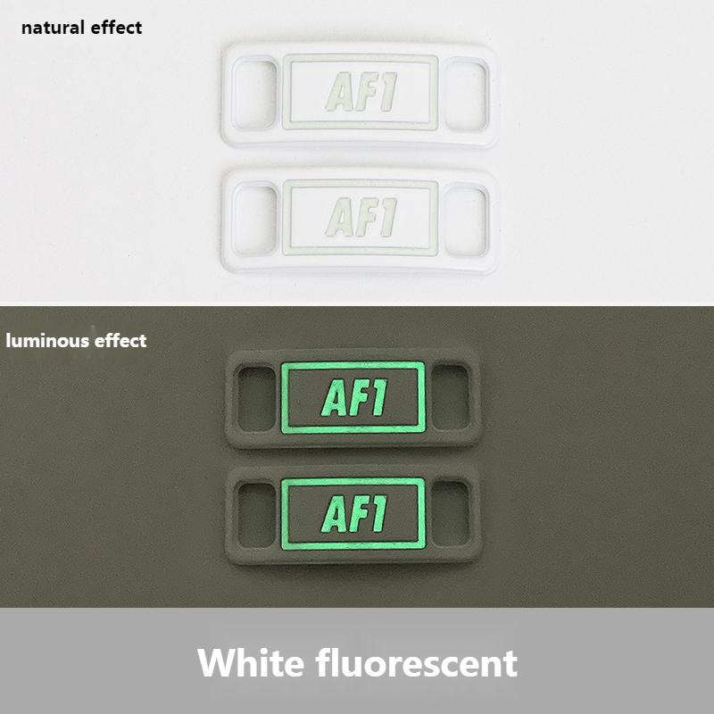 Luminous Shoelaces Buckle AF1 Glowing Metal Lock for Shoelace DIY Lace Shoe Footwear Decoration Sneaker Decorations Accessories